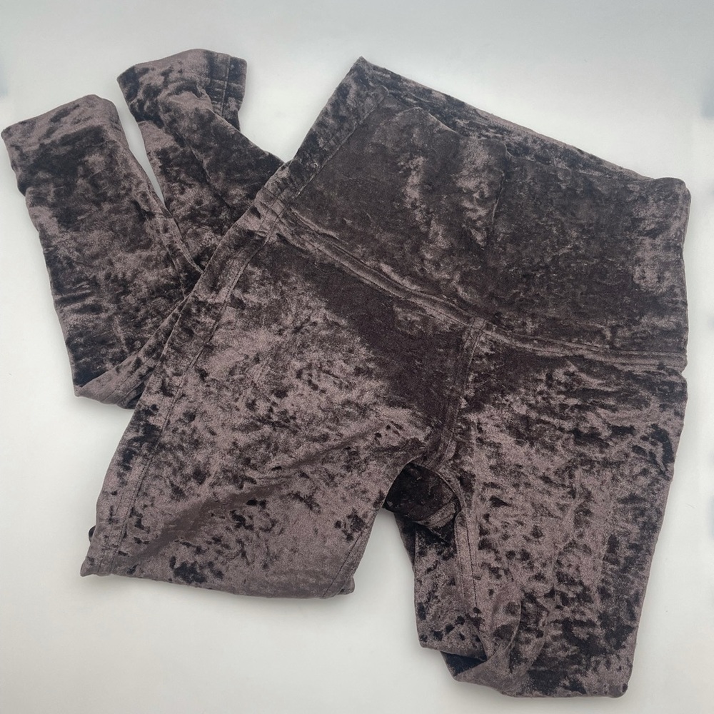 LuluLemon Brown Velvet Leggings
